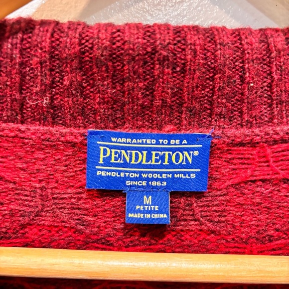 Pendleton Wool Shawl Collar Plaid Cardigan Sweater Women’s Size Medium-Petite - Picture 2 of 14